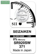Батарейка SEIZAIKEN 371 (SR920SW) Silver Oxide 1.55V