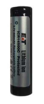 Аккумулятор Energy Technology ICR14500С с защитой AA 3.7 вольта 800mah