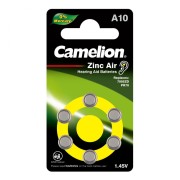 Батарейка Camelion  ZA10 BL6, 6 шт в упаковке. (для слуховых аппаратов)