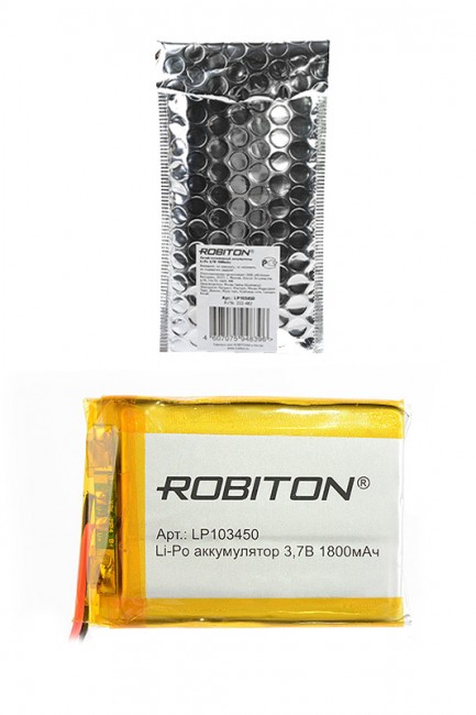 Аккумулятор ROBITON LP103450 3.7В 1800mAh PK1