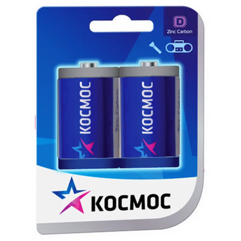 Батарейка Космос R20 BL2