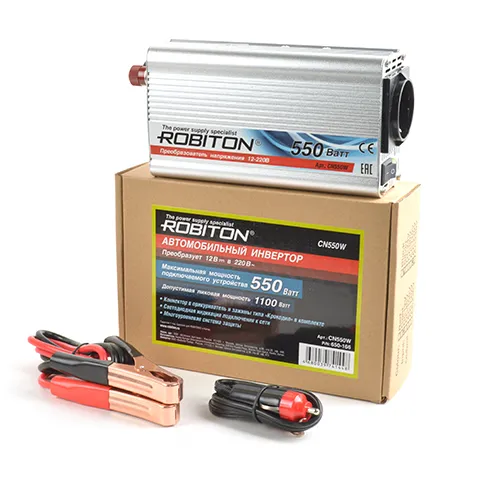 Инвертор 12V-220V ROBITON CN550W 550W