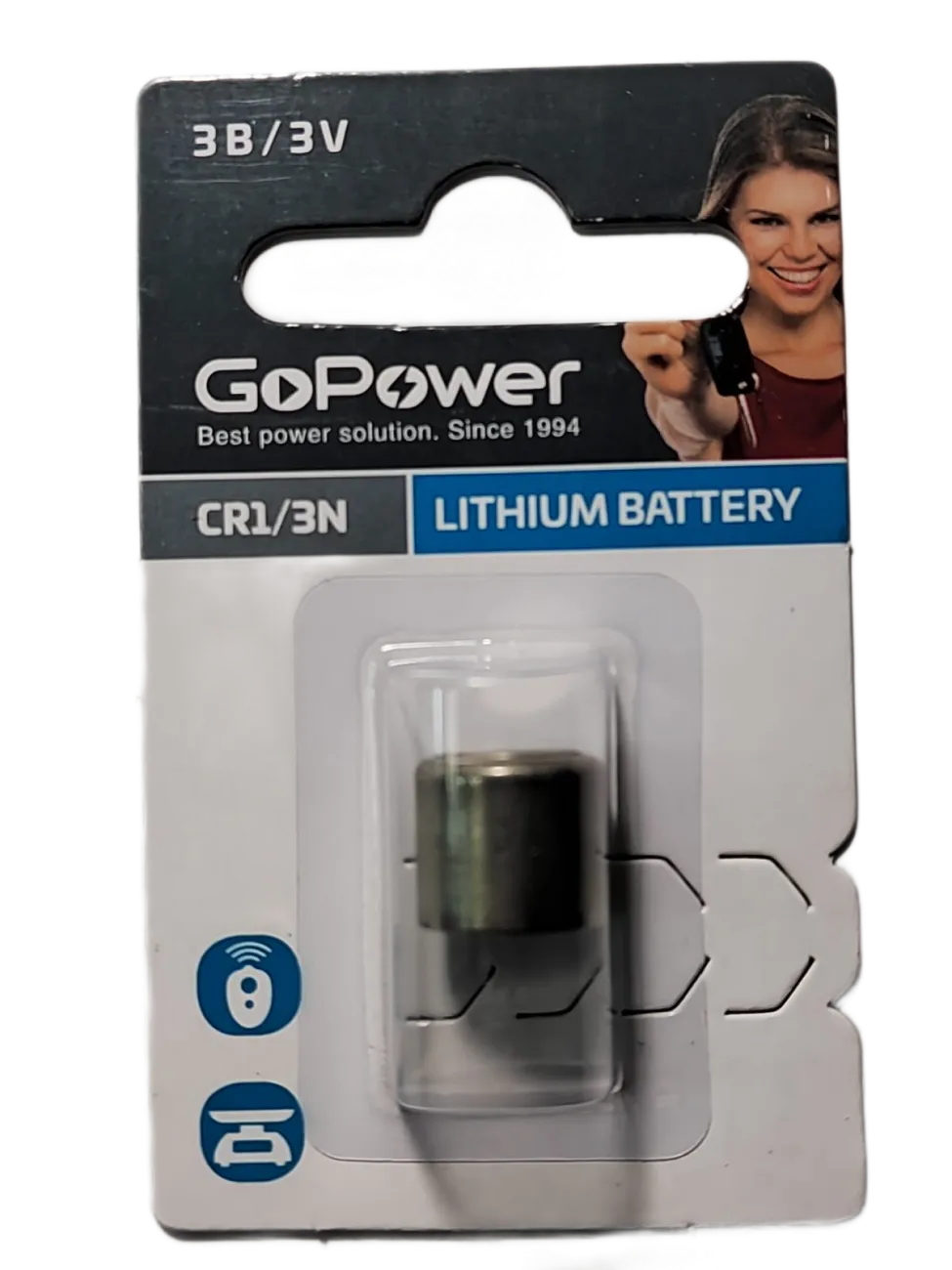 Батарейка GOPOWER CR1/3N 6131 BL1