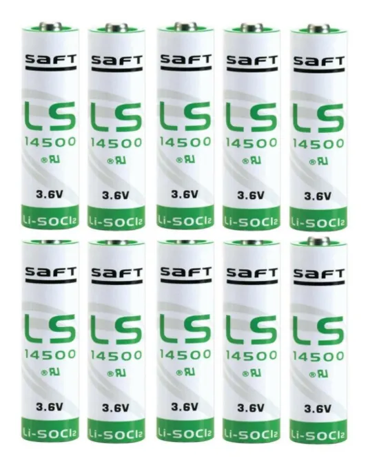 Батарейка Saft LS 14500 (без выводов) LSC2600/3.6V AA, упаковка 10 шт.