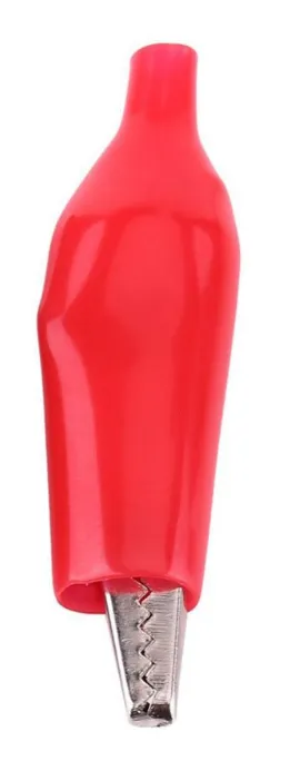 Зажим "крокодил" 8-0025 красный 8-0025 red