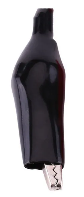 Зажим "крокодил" 8-0025 черный 8-0025 black