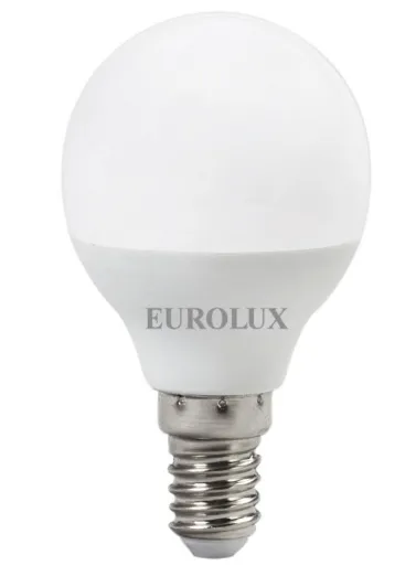 Лампа светодиодная LL-E-G45-7W-230-4K-E14 (шар, 7Вт, нейтр., Е14) Eurolux