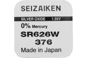 Батарейка SEIZAIKEN 376 (SR626W) Silver Oxide 1.55V