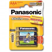 Батарейка Panasonic Alkaline Power LR03APB/4BPS LR03 + наклейка BL4