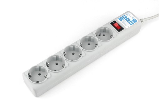 Сетевой фильтр POWER CUBE SPG-B-15 5 розеток (5м) (ПВС 3х0.75) серый BL1 Сетевой фильтр POWER CUBE SPG-B-15 5 розеток (5м) (ПВС 3х0.75) серый BL1