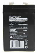 Аккумуляторы GoPower свинцово-кислотные LA-645 6V 4,5 mAh