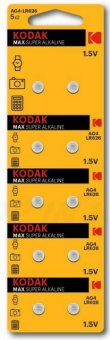 Батарейка Kodak G4/LR626/LR66/377A/177 BL10 Alkaline 1.5V