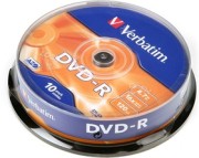 Диск Verbatim DVD-R 4.7 GB 16x CB/10 43523