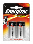 Батарейка Energizer MAX LR14 BL2, упаковка 2 шт.