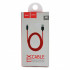 Кабель HOCO X11 USB (m)-Type-C (m) 1.2м 5.0A силикон черно красный 