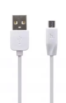Кабель HOCO X1 USB (m)-microUSB (m) 2.0м 2.4A силикон белый