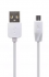 Кабель HOCO X1 USB (m)-microUSB (m) 2.0м 2.4A силикон белый