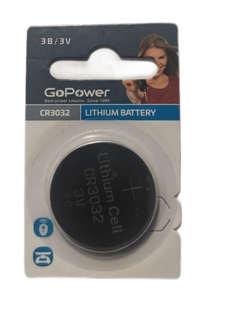 Батарейка GoPower CR3032 BL1 Lithium 3V