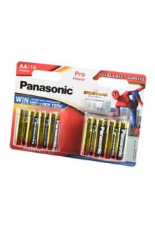 Батарейка Panasonic Pro Power LR6  10+6шт Spider-Man BL16