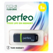 USB Flash PERFEO PF-C11B008 USB 8GB черный BL1