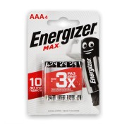 Батарейка Energizer MAX+Power Seal LR03 BL4