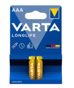 Батарейка VARTA 4103 AAA LONGLIFE  LR03 BL2, упаковка 2 шт. 