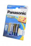 Батарейка Panasonic EVOLTA LR03EGE/6BP 4+2F LR03  4+2шт BL6