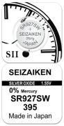 Батарейка SEIZAIKEN 395 (SR927SW) Silver Oxide 1.55V