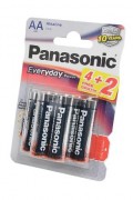 Батарейка Panasonic Everyday Power LR6EPS/6BP 4+2F LR6 4+2шт BL6