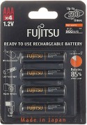 Аккумулятор профессиональный FUJITSU R03 AAA BL4 NI-MH 950mAh, упаковка 4 шт.