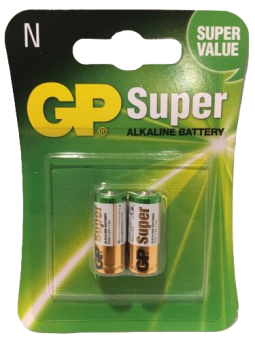 Батарейка GP Super Alkaline N (LR1/910A) 1.5 в ,  упаковка 2 шт.