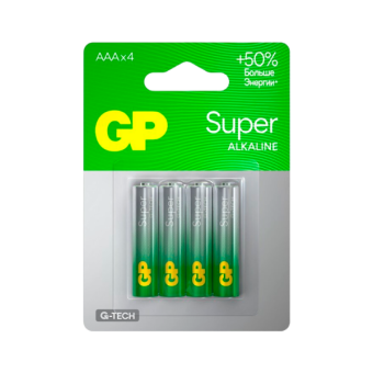 Батарейка GP Super 24A-2CR4 LR03  G-TECH AAA BL4 