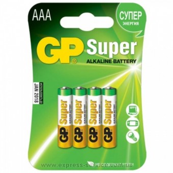 Батарейка GP Super 24A-2CR4 LR03 BL4