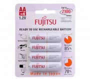 Аккумулятор профессиональный FUJITSU R6 AA BL4 typ. 1900 NI-MH 2000mAh, упаковка 4 шт.