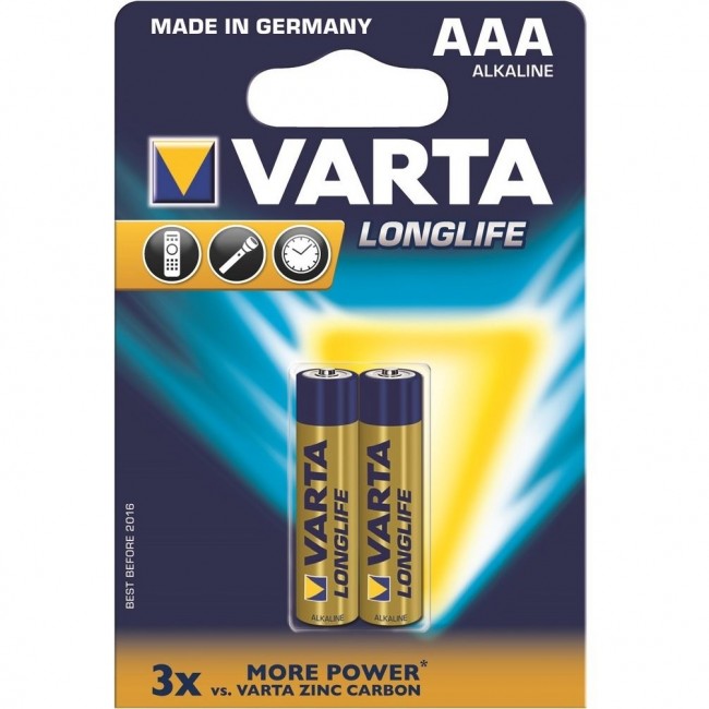 Батарейка VARTA LONGLIFE 4103 LR03 BL2