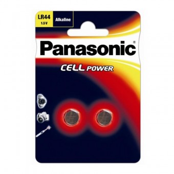 Батарейка Panasonic LR44EL/2B AG13 (0% Hg) BL2