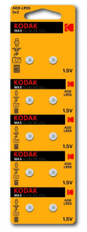 Батарейка Kodak G8/LR1120/LR55/391A/191 BL10 Alkaline 1.5V