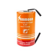 Батарейка SUNMOON ER34615M ("D" 3.6V 13Ah) Высокотоковая FT с лепестковыми выводами