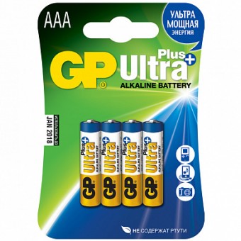 Батарейка GP Ultra Plus GP24AUPNEW-CR4 LR03 BL4