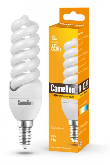 Лампа Camelion LH13-FS-T2-M/827/E14 MINI BL1