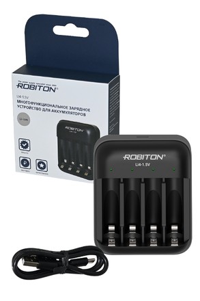 Зарядное устройство ROBITON Li4-1.5V BL1 Зарядное устройство ROBITON Li4-1.5V BL1