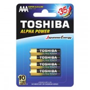 Батарейка TOSHIBA ALPHA POWER LR03GCH BP-4 SS LR03 BL4