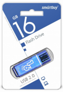 Флеш-накопитель Smartbuy Glossy 16GB USB2.0 пластик синий