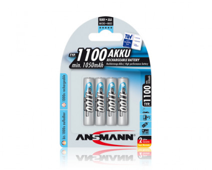 Аккумулятор ANSMANN 5035232-RU 1100 AAA BL4, упаковка 4 шт.