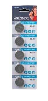 Батарейки GoPower CR2032-BL5