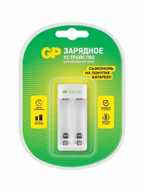 Зарядное устройство GP E211-2CR1 AA/AAA без аккумуляторов - USB