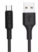 Кабель HOCO X25 USB (m)-microUSB (m) 1.0м 2.0A силикон черный