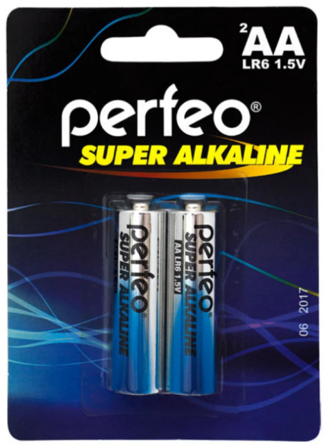 Батарейка Perfeo LR6/2BL Super Alkaline PF LR6/2BL
