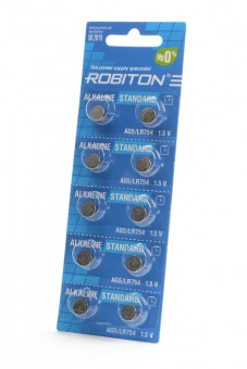 Батарейка ROBITON STANDARD R-AG5-0-BL10 AG5 (0% Hg) BL10 Батарейка ROBITON STANDARD R-AG5-0-BL10 AG5 (0% Hg) BL10