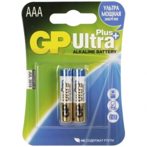 Батарейка GP Ultra Plus 24AUP-2CR2 LR03 AAA BL2